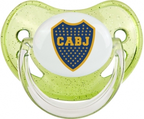 Club Atlético Boca Juniors : Sucette Vert à paillette embout physiologique