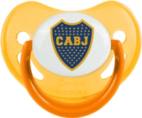 Club Atlético Boca Juniors : Sucette Jaune phosphorescente embout physiologique