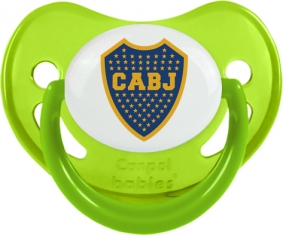 Club Atlético Boca Juniors : Sucette Vert phosphorescente embout physiologique