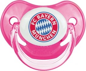 FC Bayern Munchen : Sucette Rose classique embout physiologique