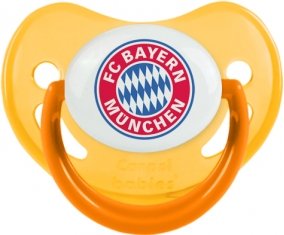 FC Bayern Munchen : Sucette Jaune phosphorescente embout physiologique