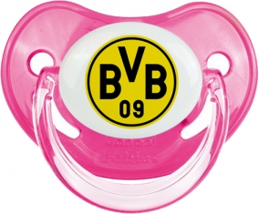 BV 09 Borussia Dortmund : Sucette Rose classique embout physiologique