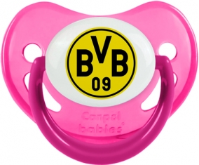 BV 09 Borussia Dortmund : Sucette Rose phosphorescente embout physiologique