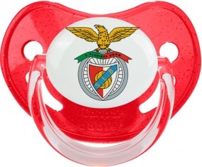 Benfica Lisbonne : Sucette Rouge à paillette embout physiologique