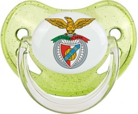 Benfica Lisbonne : Sucette Vert à paillette embout physiologique