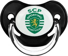 Sporting Clube de Portugal : Sucette Noir classique embout physiologique