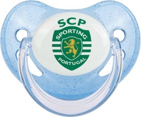 Sporting Clube de Portugal : Sucette Bleue à paillette embout physiologique