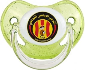 Espérance sportive de tunis : Sucette Vert à paillette embout physiologique
