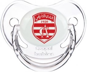 Club Africain : Sucette Transparent classique embout physiologique