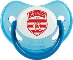 Club Africain : Sucette Bleue phosphorescente embout physiologique