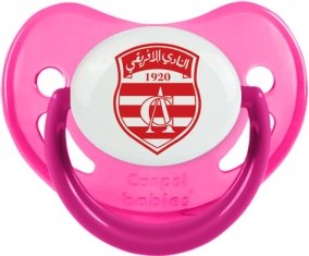 Club Africain : Sucette Rose phosphorescente embout physiologique