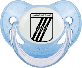 Club sportif sfaxien : Sucette Bleue à paillette embout physiologique