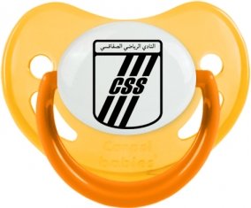 Club sportif sfaxien : Sucette Jaune phosphorescente embout physiologique