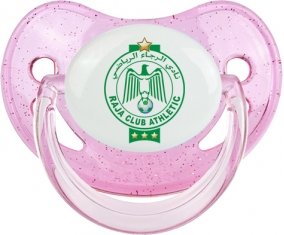 Raja Club Athletic : Sucette Rose à paillette embout physiologique