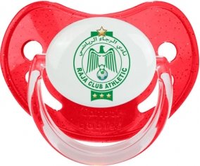 Raja Club Athletic : Sucette Rouge à paillette embout physiologique