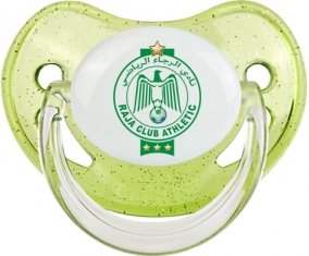 Raja Club Athletic : Sucette Vert à paillette embout physiologique