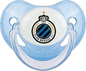 Club Brugge KV : Sucette Bleue à paillette embout physiologique