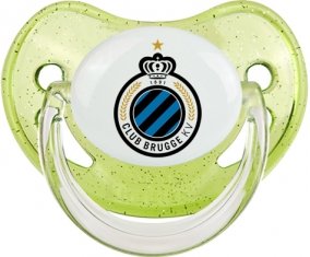 Club Brugge KV : Sucette Vert à paillette embout physiologique