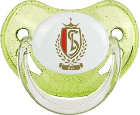 STANDARD DE LIEGE : Sucette Vert à paillette embout physiologique