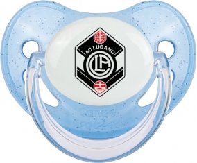 FC Saint-Gall : Sucette Bleue à paillette embout physiologique