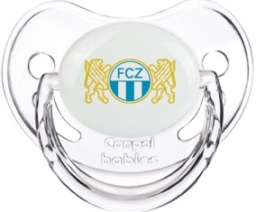 FC Zürich : Sucette Transparent classique embout physiologique