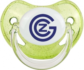 Grasshopper Zurich : Sucette Vert à paillette embout physiologique