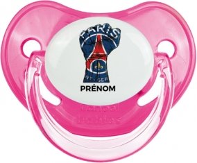 Force Paris saint-germain + prénom : Sucette Rose classique embout physiologique