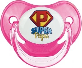 Super Papa : Sucette Rose classique embout physiologique