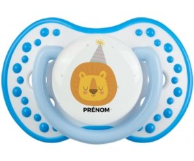 Lion anniversaire + prénom : 0/6 mois - Blanc-bleu phosphorescente embout Lovi Dynamic
