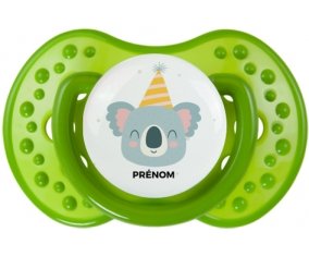 Tetine Koala anniversaire + prénom embout LOVI Dynamic personnalisée