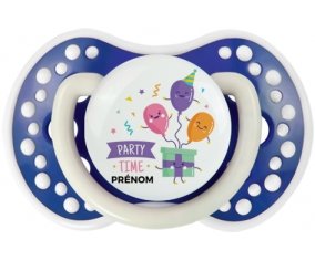 Party time anniversaire + prénom : 0/6 mois - Bleu-marine phosphorescente embout Lovi Dynamic