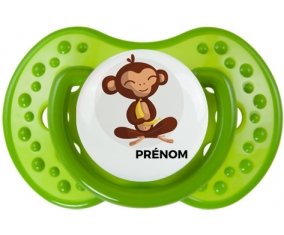 Tetine Singe style 3 + prénom embout LOVI Dynamic personnalisée