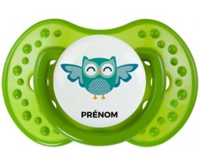 hibou rigolo + prénom : Sucette LOVI Dynamic personnalisée