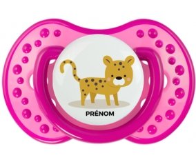 Tigre style 2 + prénom : 0/6 mois - Rose classique embout Lovi Dynamic