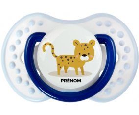 Tigre style 2 + prénom : 0/6 mois - Marine-blanc-bleu classique embout Lovi Dynamic