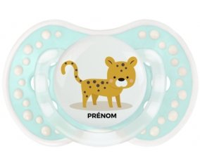 Tigre style 2 + prénom : 0/6 mois - Retro-turquoise-lagon classique embout Lovi Dynamic
