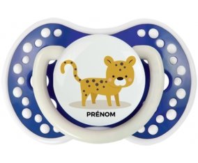 Tigre style 2 + prénom : 0/6 mois - Bleu-marine phosphorescente embout Lovi Dynamic