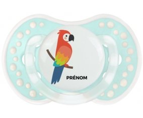 Perroquet + prénom : 0/6 mois - Retro-turquoise-lagon classique embout Lovi Dynamic