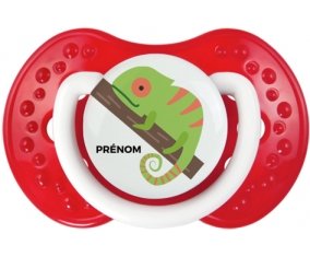 Camelion + prénom : 0/6 mois - Blanc-rouge classique embout Lovi Dynamic