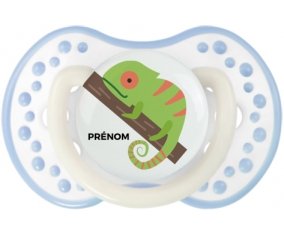Camelion + prénom : 0/6 mois - Blanc-cyan classique embout Lovi Dynamic