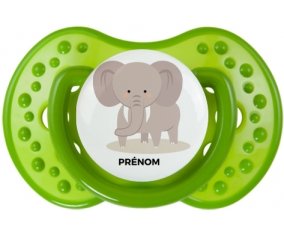 Éléphant style 5 + prénom : Sucette LOVI Dynamic personnalisée