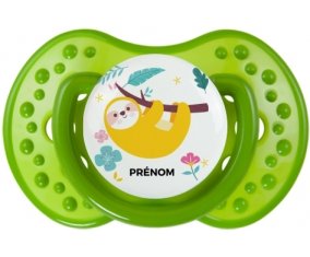 Paresseux arbre style 2 + prénom : Sucette LOVI Dynamic personnalisée