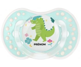 Croco + prénom : 0/6 mois - Retro-turquoise-lagon classique embout Lovi Dynamic