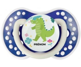 Croco + prénom : 0/6 mois - Bleu-marine phosphorescente embout Lovi Dynamic