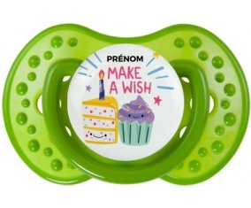 Make a wish + prénom : Sucette LOVI Dynamic personnalisée