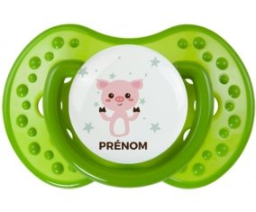 Cochon + prénom : Sucette LOVI Dynamic personnalisée