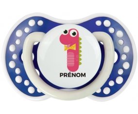 un an anniversaire style 3 + prénom : 0/6 mois - Bleu-marine phosphorescente embout Lovi Dynamic