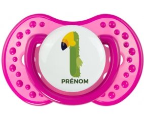 un an anniversaire style 4 + prénom : 0/6 mois - Rose classique embout Lovi Dynamic