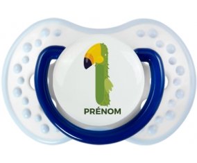 un an anniversaire style 4 + prénom : 0/6 mois - Marine-blanc-bleu classique embout Lovi Dynamic