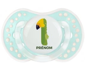 un an anniversaire style 4 + prénom : 0/6 mois - Retro-turquoise-lagon classique embout Lovi Dynamic